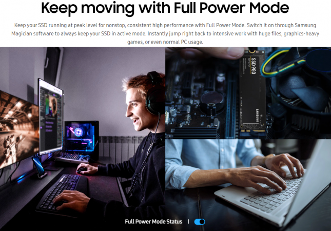 Samsung SSD 980 Full Power Mode