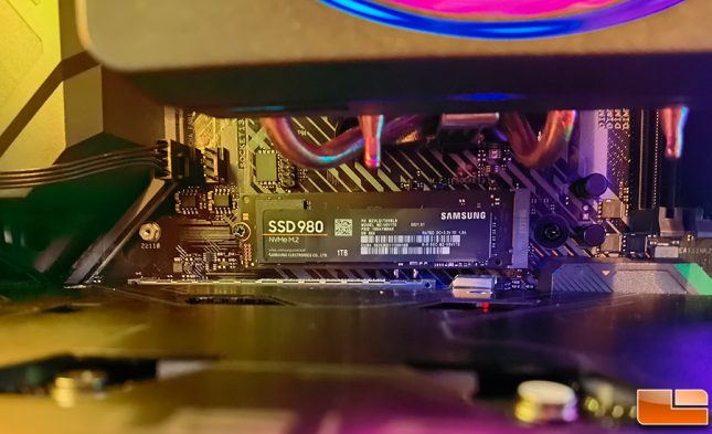 Samsung SSD 980 Installed