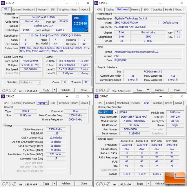 Adata Spectrix D50 Xtreme CPU-Z