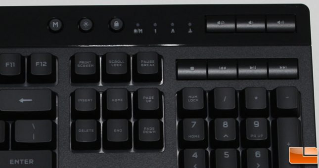 Corsair K55 RGB Pro XT Keyboard Media Keys