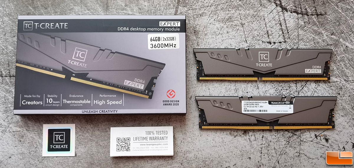 TEAMGROUP T-Create Expert 64GB DDR4 3600MHz Review - Legit Reviews
