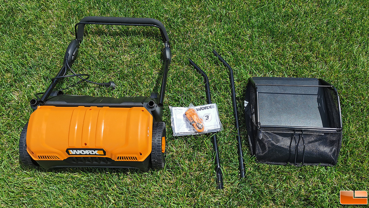 WORX WG850 12 Amp 14" Electric Dethatcher with collection bag 